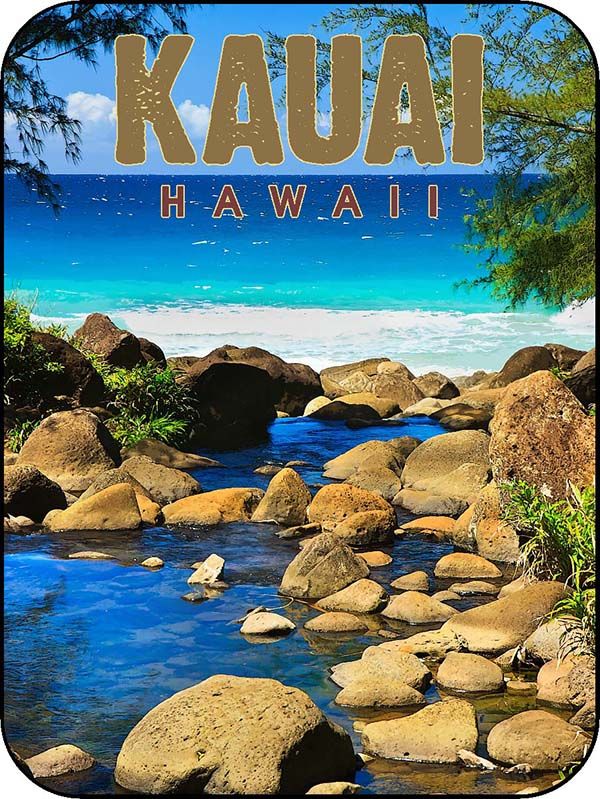 Kauai Hawaii Secret Beach Stream Clean