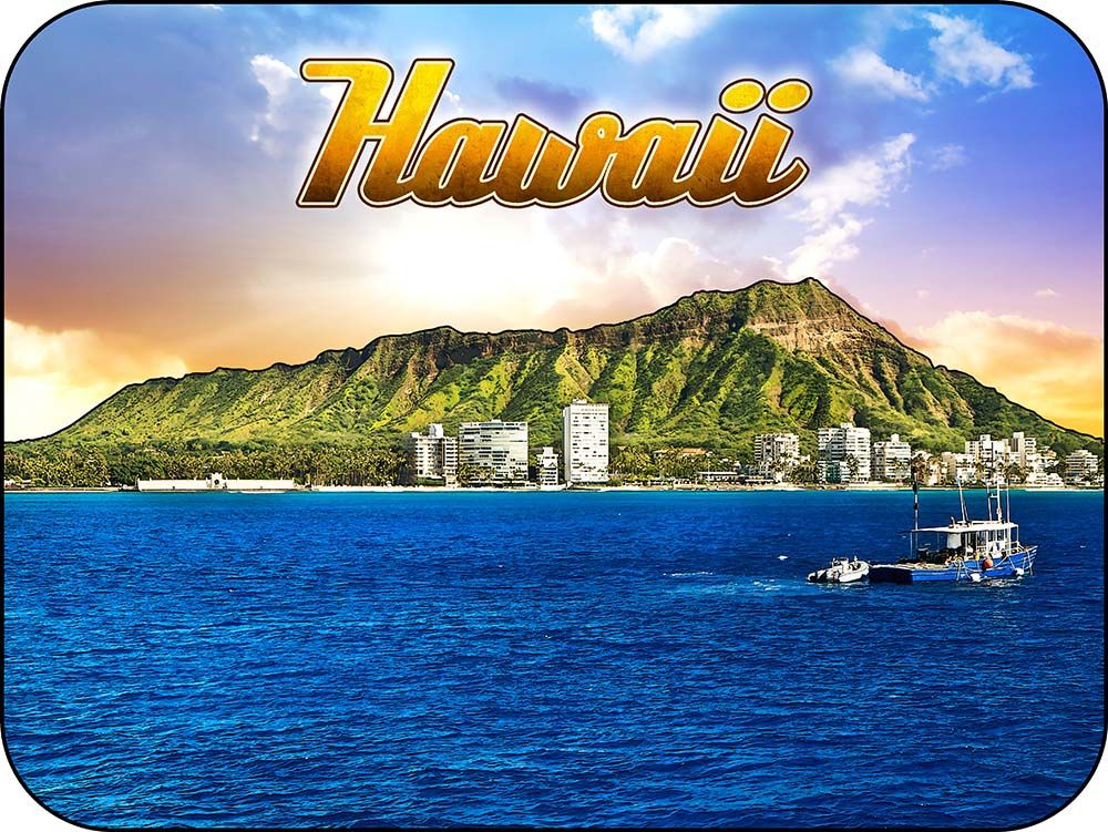 Pearl Harbor Hawaii Diamond Head Mountain