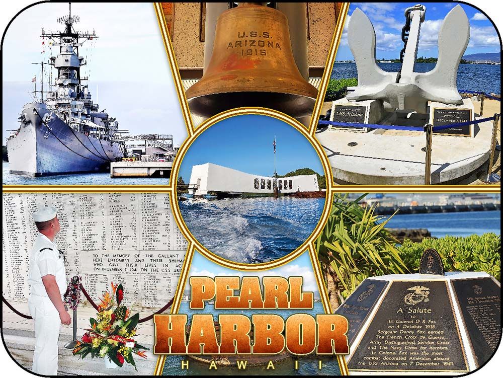 Pearl Harbor Hawaii USS Arizona Memorial Quadrant