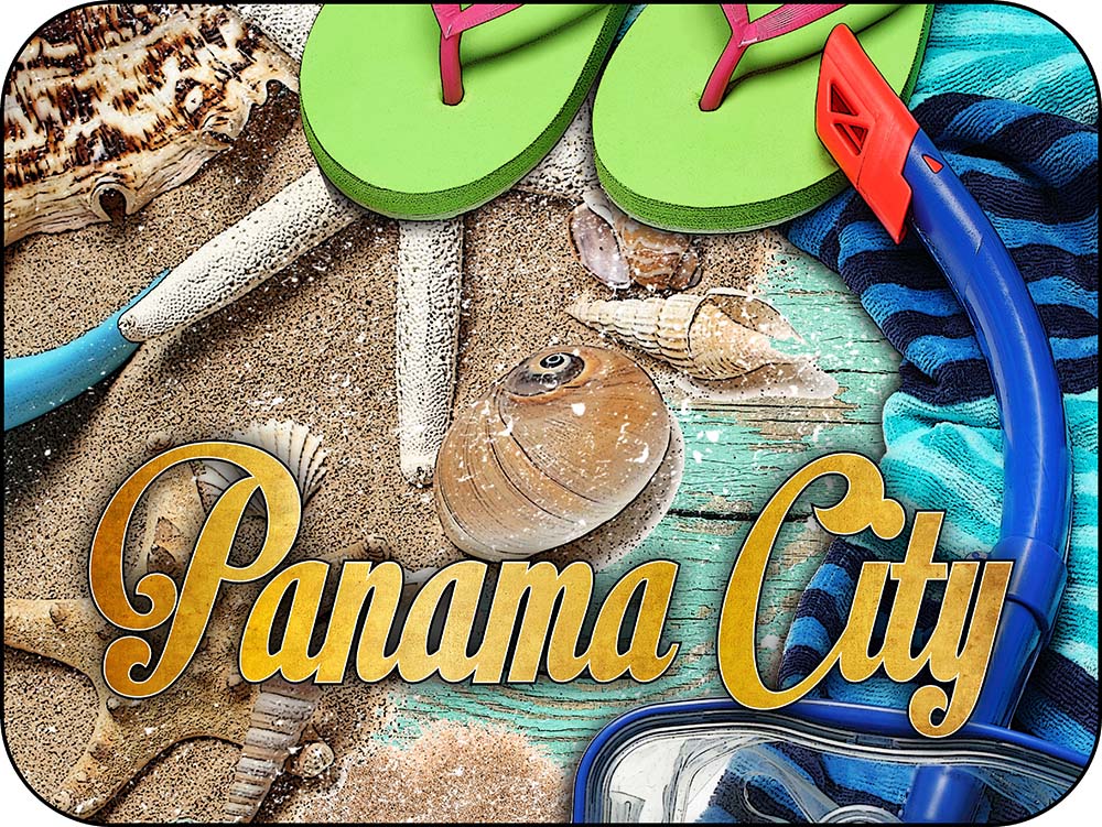 Panama City Florida Beach Accessories Magnet