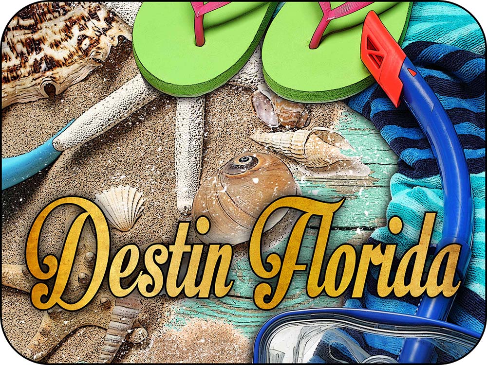 Destin Florida Beach Accessories Magnet