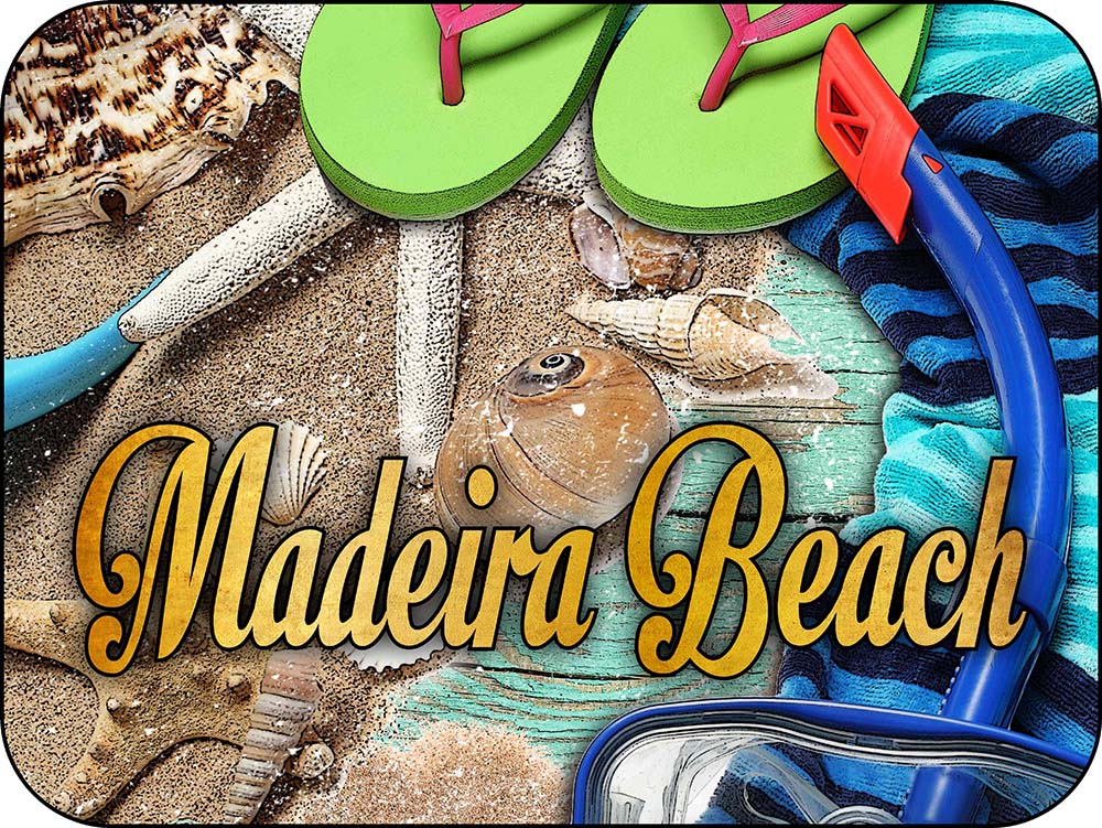 Madeira Beach Florida Beach Accessories Magnet