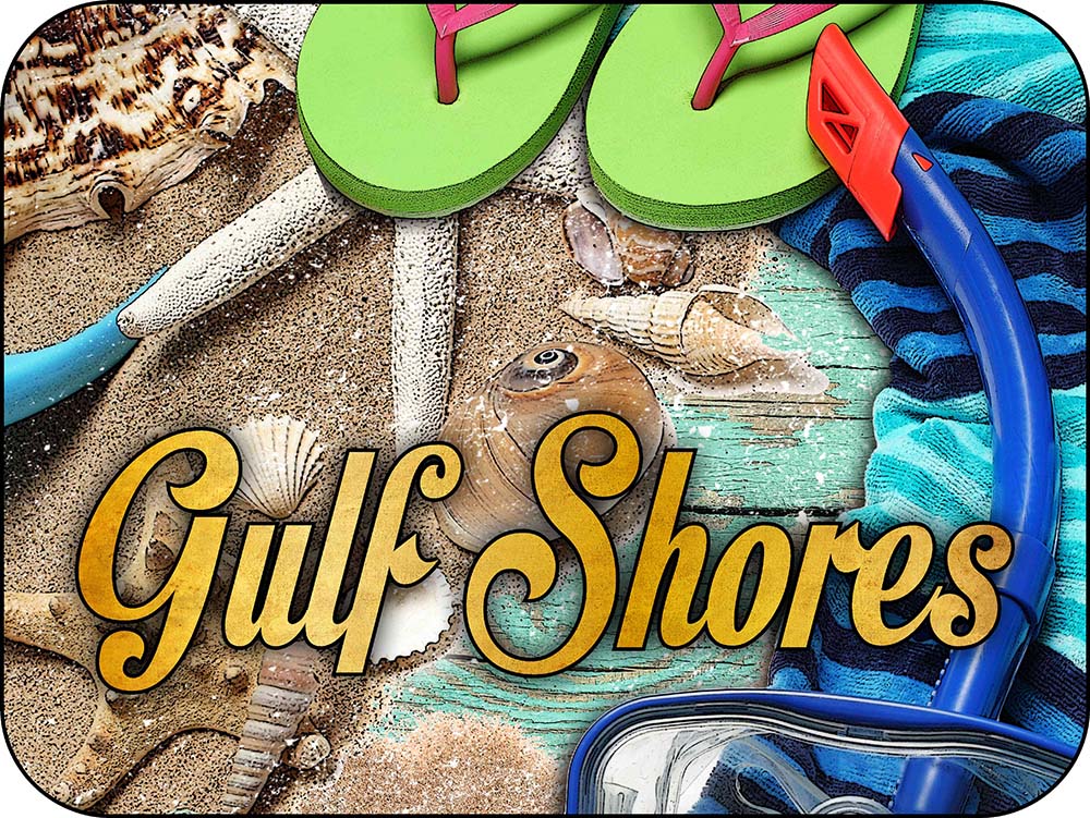 Gulf Shores Florida Beach Accessories Magnet