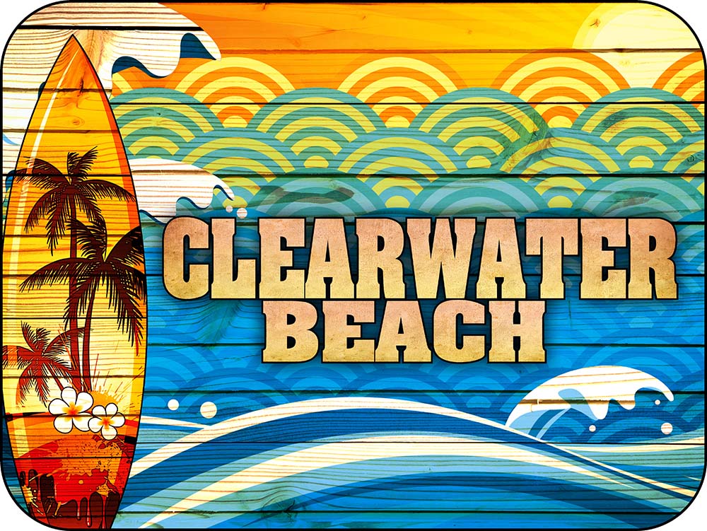 Clearwater Beach Florida Surf Magnet