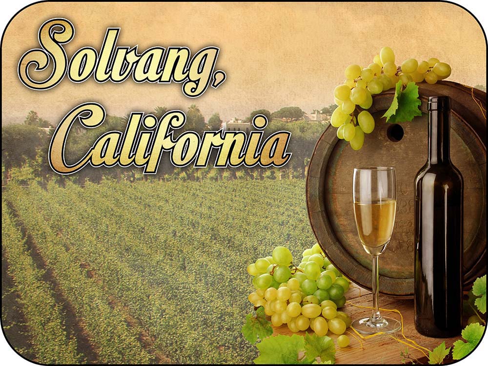 Solvang California Wine Magnet