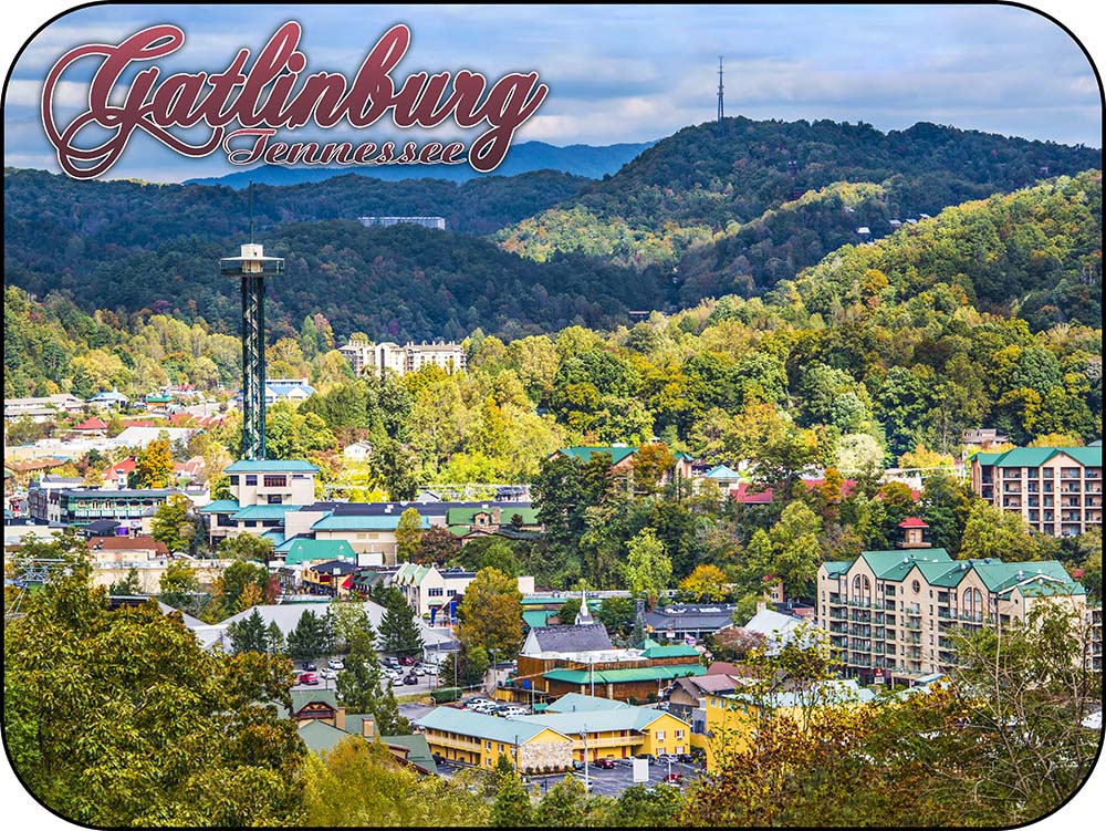 Gatlinburg Tennessee Day Magnet