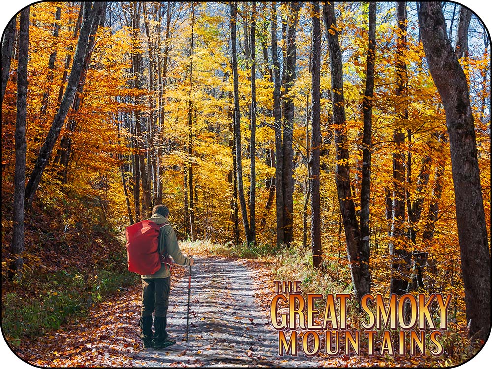 Great Smoky Mountains Hiking Magnet