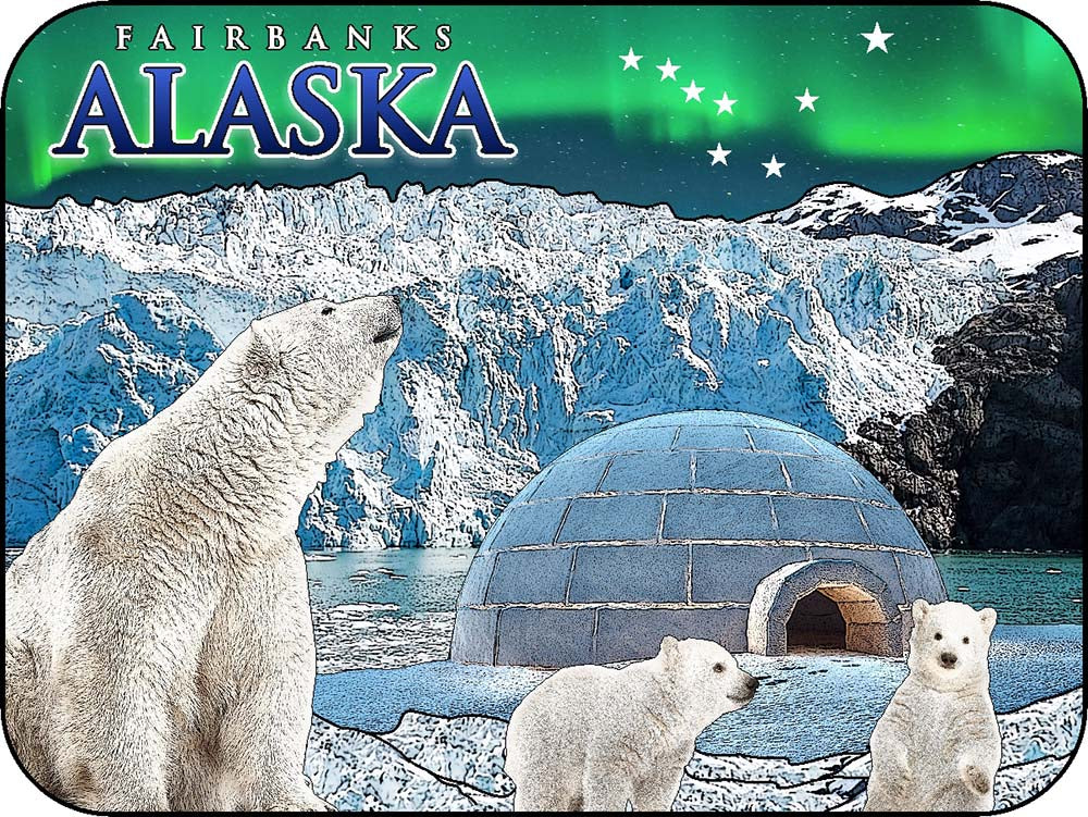 Fairbanks Alaska Northern Lights Polar Bears