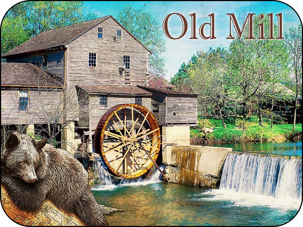 Old Mill Bear Tennessee Magnet