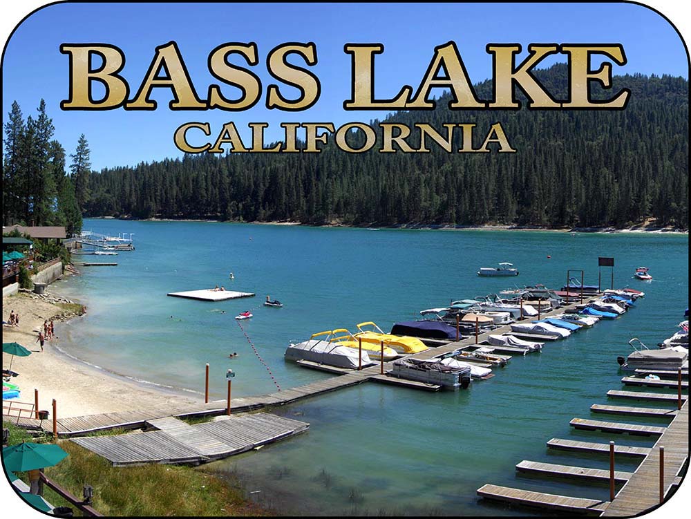 BassLake Pier California Magnet