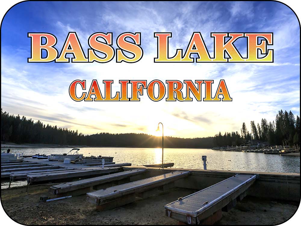 Bass Lake Suset California Magnet