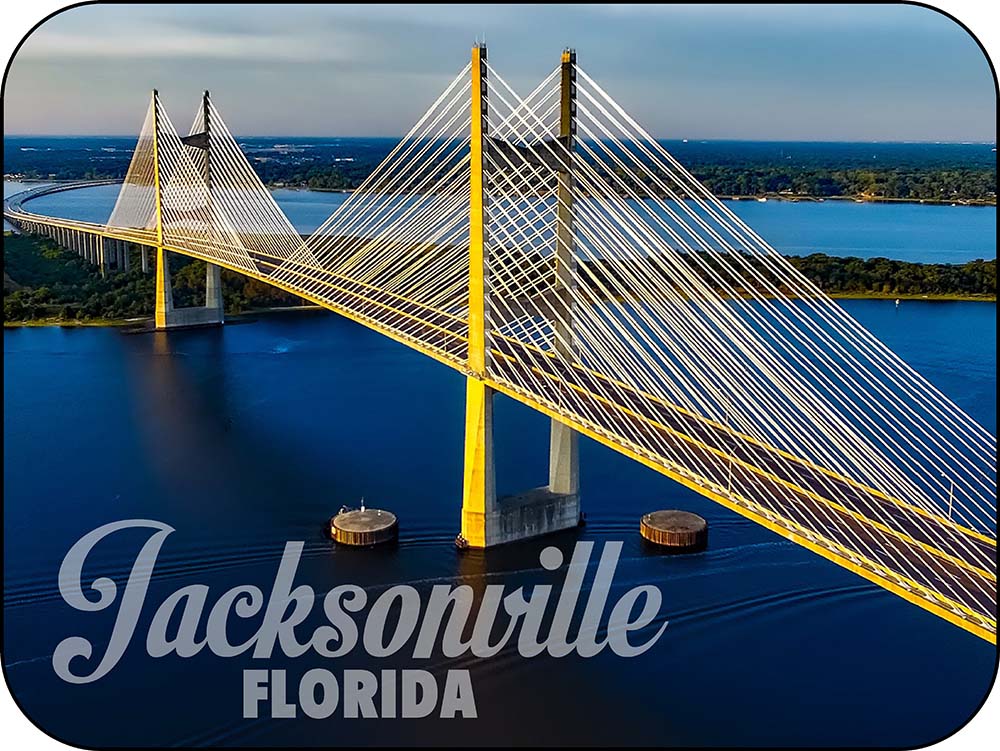 Jacksonville Florida Dames Point Bridge Magnet