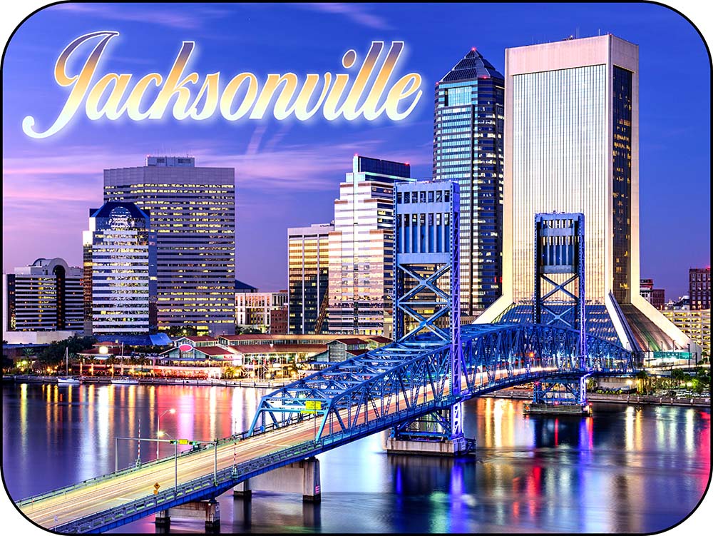 Jacksonville Florida Skyline Magnet